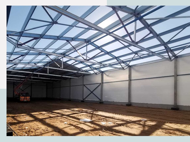 Строительство сенохранилищ в Щербинке