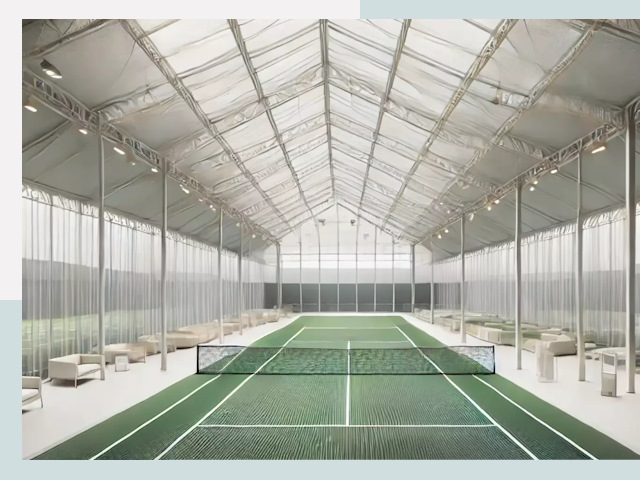 Строительство теннисных кортов в Щербинке