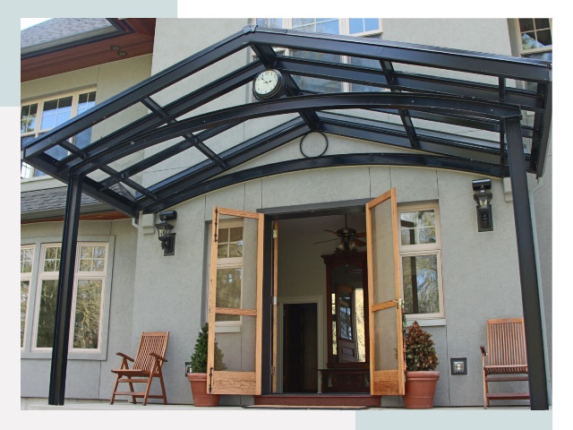 Козырьки металлические в Щербинке