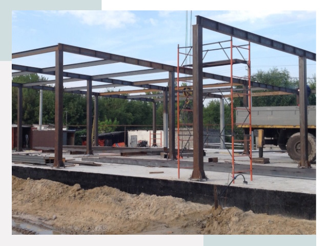 Фундамент для ангаров в Щербинке