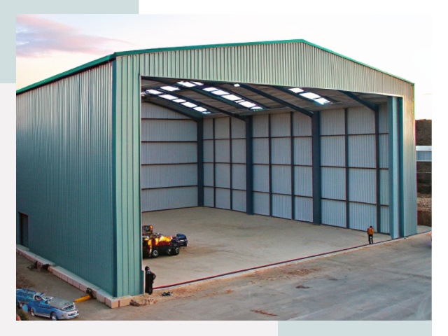 Строительство ангаров в Щербинке